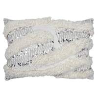 Found & Fable Tufted Wavy Lurex Throw Pillow, 14x20
