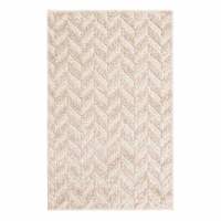 Waterford Ivory Chevron Washable Accent Rug, 3x5
