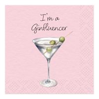 20-Pack Ginfluencer Cocktail Napkins