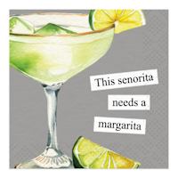 20-Pack Senorita Margarita Cocktail Napkins