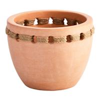 Terracotta Rope Outdoor Planter, Small