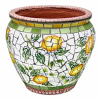 Lemon Mosaic Outdoor Planter, Medium