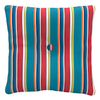 Alvarado Stripe Outdoor Tufted Back Cushion