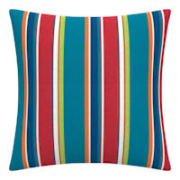 Alvarado Stripe Square Oversized Outdoor Throw Pillow, 20"
