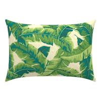 Marconi Leaf Lumbar Outdoor Throw Pillow, 14x20
