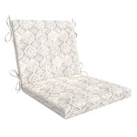 Grey Patna Geo Print Hinged Outdoor Cushion