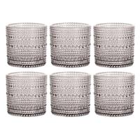 Set of 6 Spectra Smoke Grey Shot Glasses, 2oz