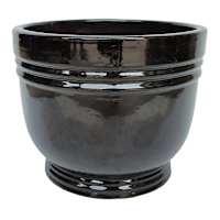 Seffner Black Outdoor Planter, Large