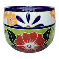 Hand Painted Catalina Outdoor Planter, Large