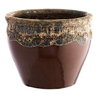 Dallas Brown Outdoor Planter, Medium