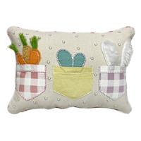 Easter Pocket Patchwork Throw Pillow, 14x20