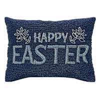 Providence Happy Easter Beaded Throw Pillow, 12x16