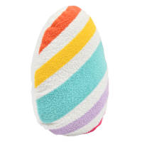 Bunny Brights Embroidered Stripe Easter Egg Boucle Pillow, 13x17