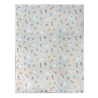 Pink Spring Floral Bunny Printed Plush Throw Blanket, 50x60
