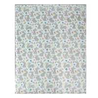 Neutral Bunny Printed Plush Throw Blanket, 50x60