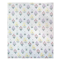 Honeybloom Easter Floral Plush Throw Blanket, 50x60