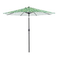 Green Marconi Banana Leaf Crank & Tilt Round Patio Umbrella, 9'