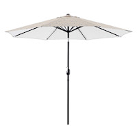 Found & Fable Tonal Talia Leaf Crank & Tilt Round Patio Umbrella, 9'
