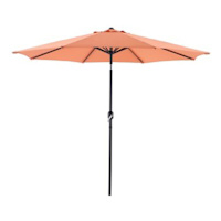 Terracotta Crank & Tilt Round Patio Umbrella, 9'