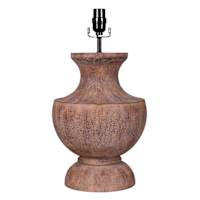 Brown Resin Urn Medium Table Lamp, 18.5"
