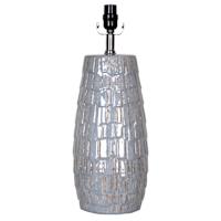 Honeybloom Blue Ceramic Tile Medium Table Lamp Base, 20"