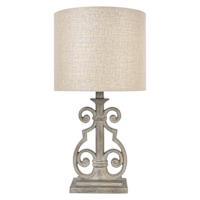 Rustic Traditional Resin Small Lamp 21In