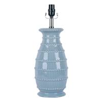 Light Blue Ceramic Medium Table Lamp, 19"