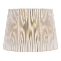 Beige Pleat Medium Table Drum Shade 12x14x10