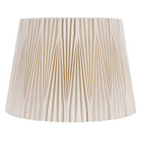 Beige Pleat Drum Large Table Lamp Shade, 13x17x12