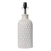 Tan Ceramic Groove Medium Table Lamp, 24"