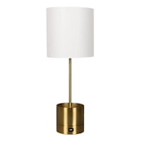 Gold Metal Storage Lamp 20.5