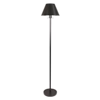 Black Metal Floor Lamp, 63"