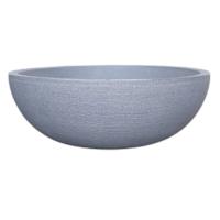 Japi Charcoal Linea Low Bowl Outdoor Planter, 24"