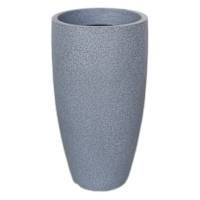 Japi Charcoal Slim Conic Outdoor Planter, Medium