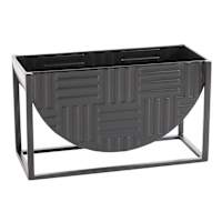 Crosby St. Black Metal Planter Stand, 11.5"
