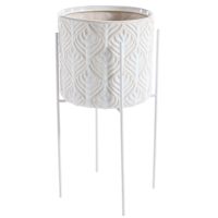 Found & Fable Grey Ceramic Planter, Medium