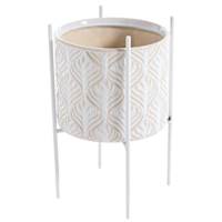 Found & Fable Grey Ceramic Planter, Small