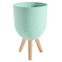 Sunny Club Green Planter, 16"