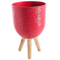 Sunny Club Red Planter, 16"