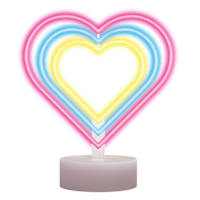 Multicolor Heart LED Stand