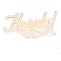 Howdy Neon Wall Sign 20In