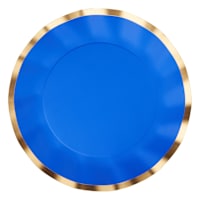 Wavy Dinner Plate Everyday Blue 8Ct