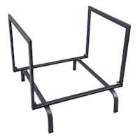 Black Fireplace Log Holder