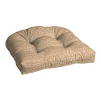 Neutral Tempo Grain Premium Outdoor Wicker Seat Cushion