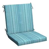 Sea Breeze Blue Premium Woven Outdoor Hinged Cushion