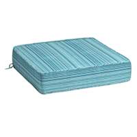 Sea Breeze Blue Premium Woven Outdoor Deep Seat Cushion