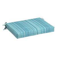 Sea Breeze Blue Premium Woven Outdoor Square Seat Cushion
