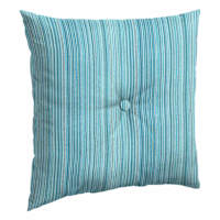 Sea Breeze Blue Premium Woven Outdoor Tufted Back Cushion