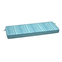 Sea Breeze Blue Premium Woven Outdoor Bench Cushion