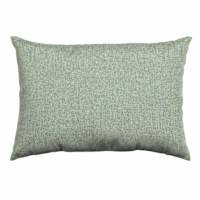 Spa Blue Premium Woven Lumbar Outdoor Throw Pillow, 14x20